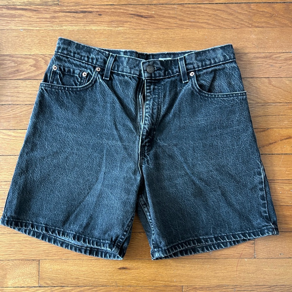 Levi's Men's Black Denim Cutoff Shorts